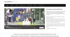 Desktop Screenshot of majorstutorget.no